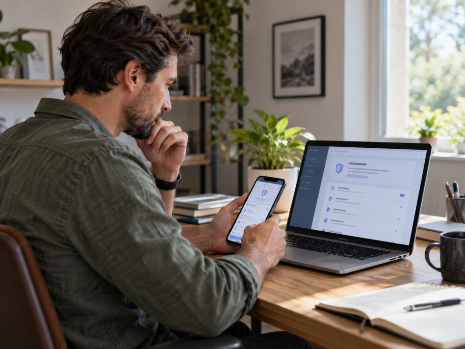 reviewing account security settings